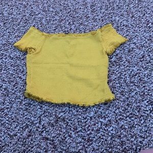 Off the shoulder crop top